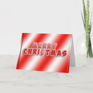 God jul Candy cane-hälsningskort Helgkort