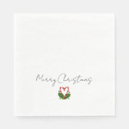 God jul Candy cane Heart Sweet Helgdag Pappersservett