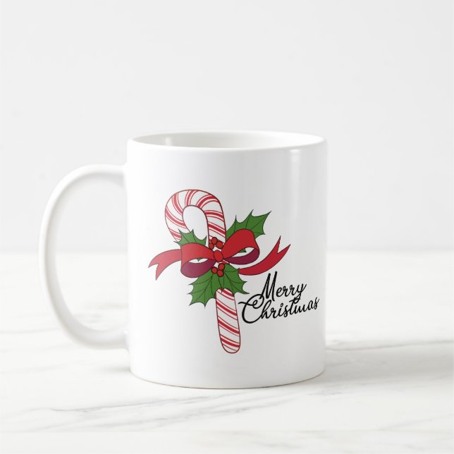 God jul Candy cane Kaffemugg (Vänster)