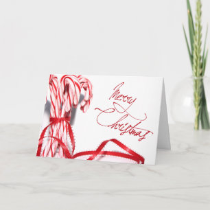 God jul Candy cane kort