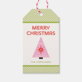 God jul Candy cane Rand Anpassningsbar Presentetikett