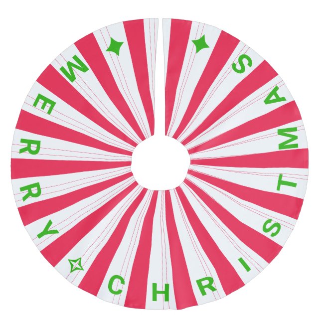 God jul Candy cane Rand Julgransmatta Borstad Polyester (Framsidan)