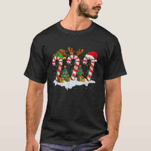 God jul Candy cane Santa USA flagga Julafton Kids  T Shirt