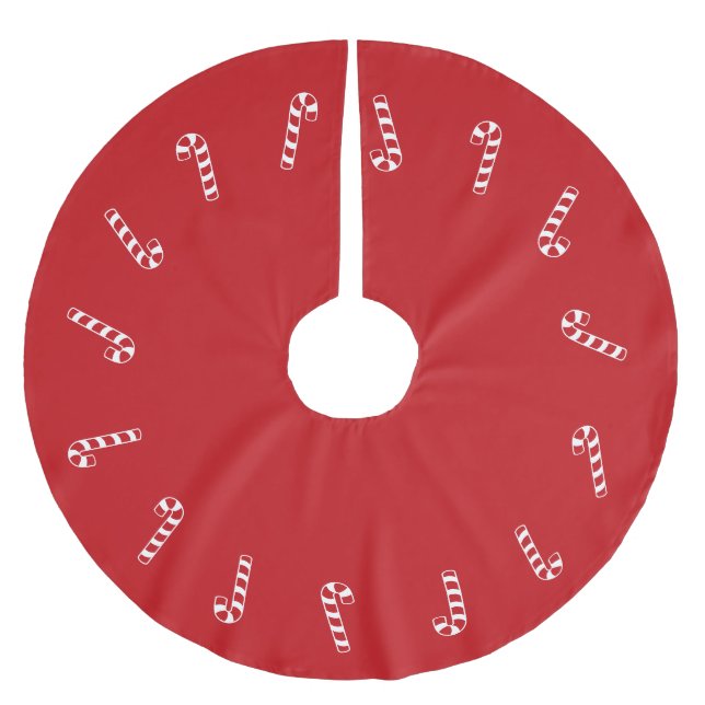 God jul, candy cane söt, modern julgransmatta borstad polyester (Framsidan)