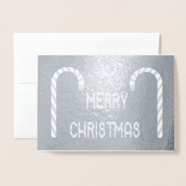 God jul Candy cane teckensnitt och foto Folierat Kort