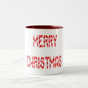God jul Candy cane Två-Tonad Mugg