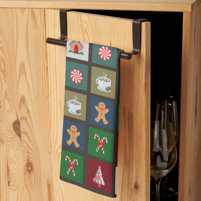 God Jul Candy Kökshandduk (Thirds Fold)