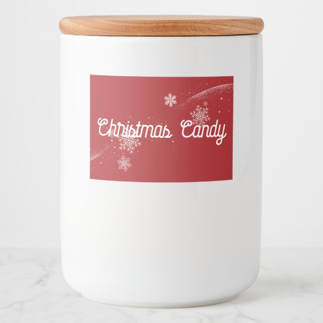 God Jul Candy Mat Etiketter (Framsida)