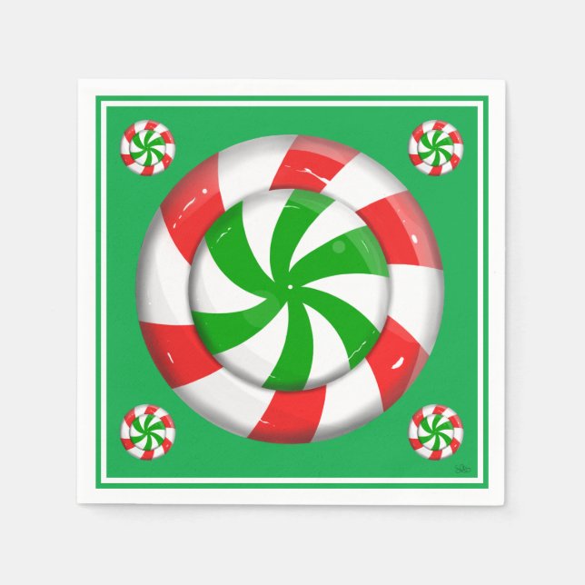 God Jul Candy Pappersservett (Framsidan)