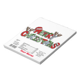 God jul Candy Pub Wrappers Favors Favors Anteckningsblock
