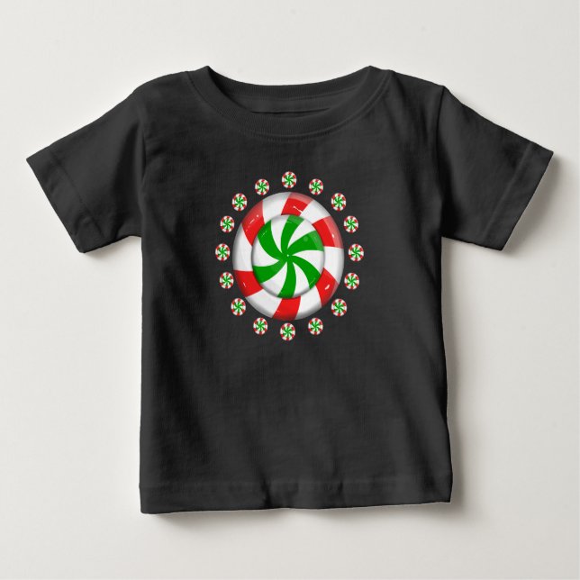 God Jul Candy T Shirt (Framsida)