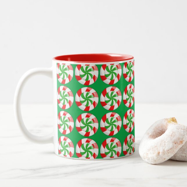 God Jul Candy Två-Tonad Mugg (Med munk)