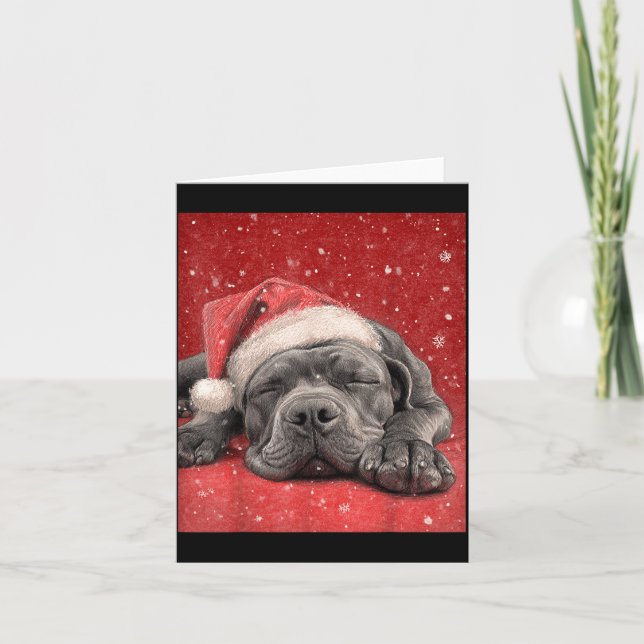 God Jul Cane Corso  Kort (Framsida)