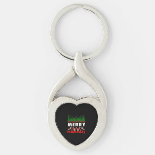 God jul Canvas Christian Jul Jesus Twisted Heart Silverfärgad Nyckelring
