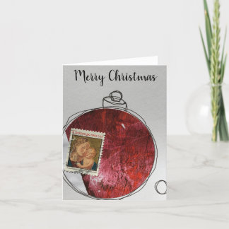 God jul Card - hand plockade ornament 2020-2012 Tack Kort