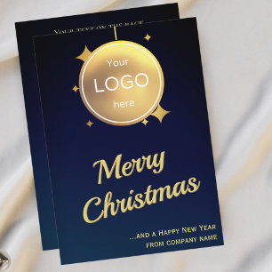 God jul Card Logotyp Corporate Helgdag 2025 Julkort