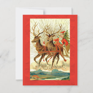 God jul Card med tomten och renhet Julkort