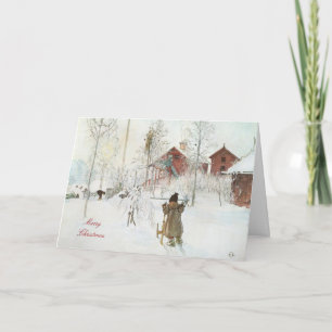 god jul Carl Larsson Art Helgkort