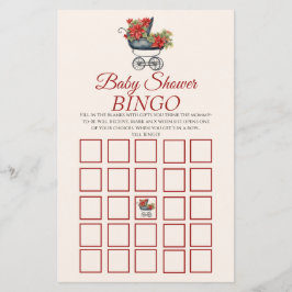 God Jul Carriage Baby Shower BINGO Game