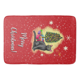 God jul Cat Badrumsmatta