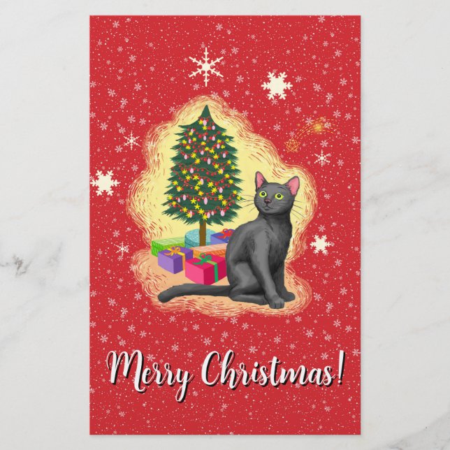 God jul Cat Brevpapper (Framsida)