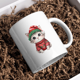 God Jul Cat Cutie Mugg