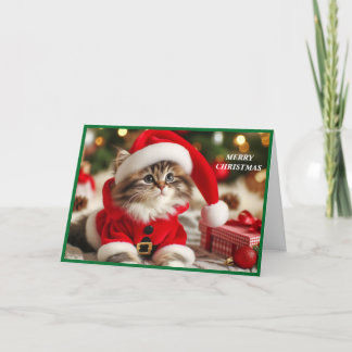 God jul Cat Helgkort