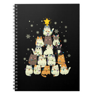 God jul Cat Julgran Anteckningsbok