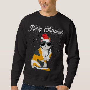 god jul Cat Mitten Finger Rude Julafton Ugly C Lång Ärmad Tröja