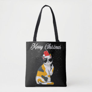 god jul Cat Mitten Finger Rude Julafton Ugly C Tygkasse