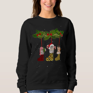 God jul Cat Socks Leopard Buffalo Rand T Shirt