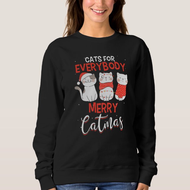 God jul Catmas-katter för katt T Shirt (Framsida)