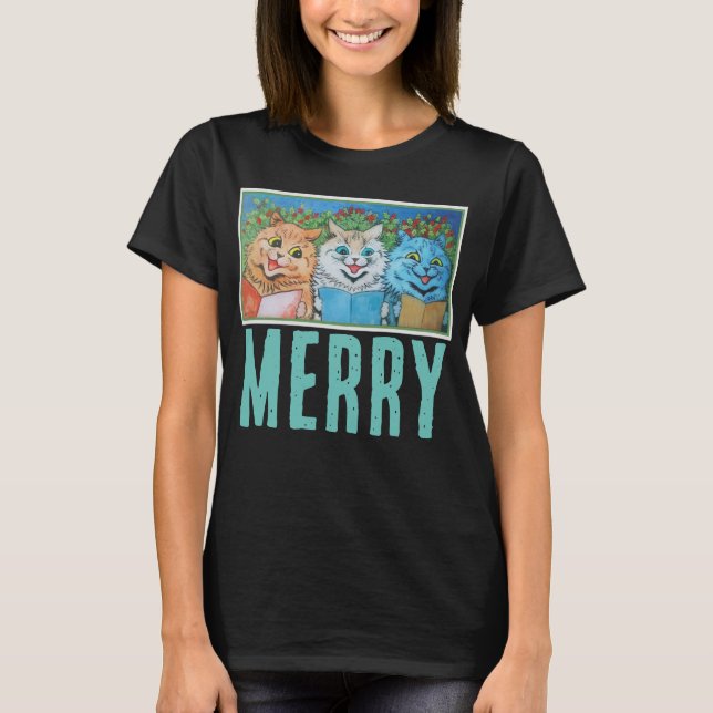 GOD JUL CATS LOUIS WAIN T SHIRTS (Framsida)