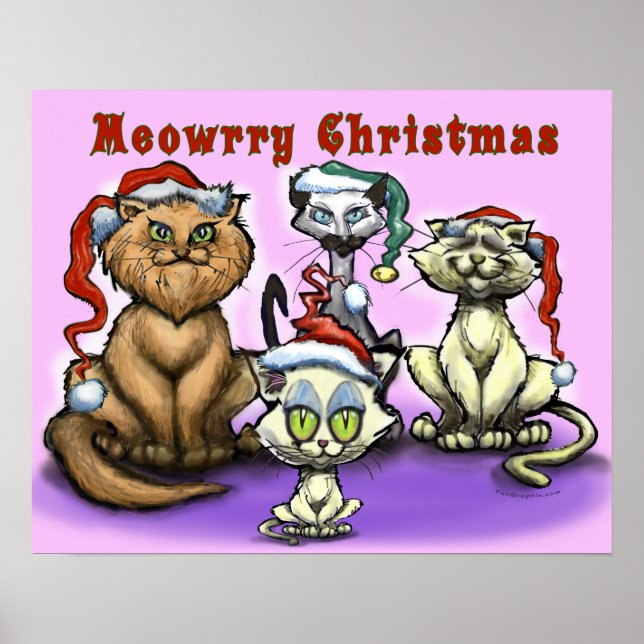 God jul Cats Poster (Framsidan)
