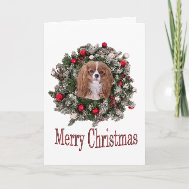 God Jul Cavalier King Kort (Framsida)