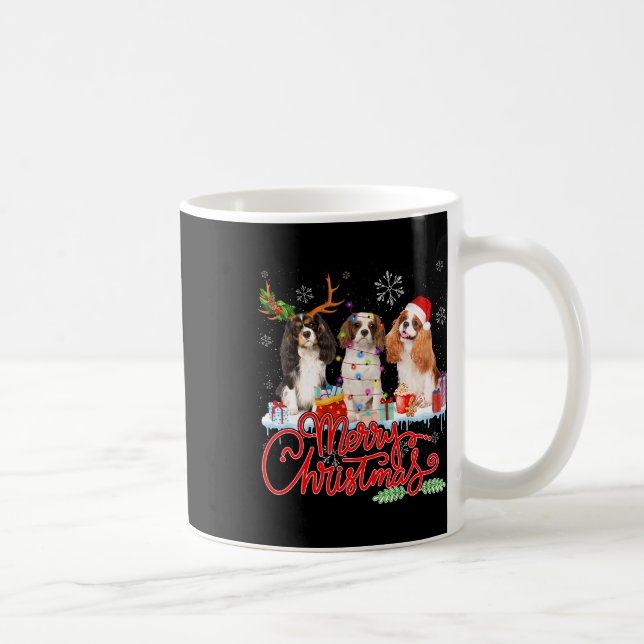 God jul Cavalier Kung Santa Reindeer Light Kaffemugg (Höger)