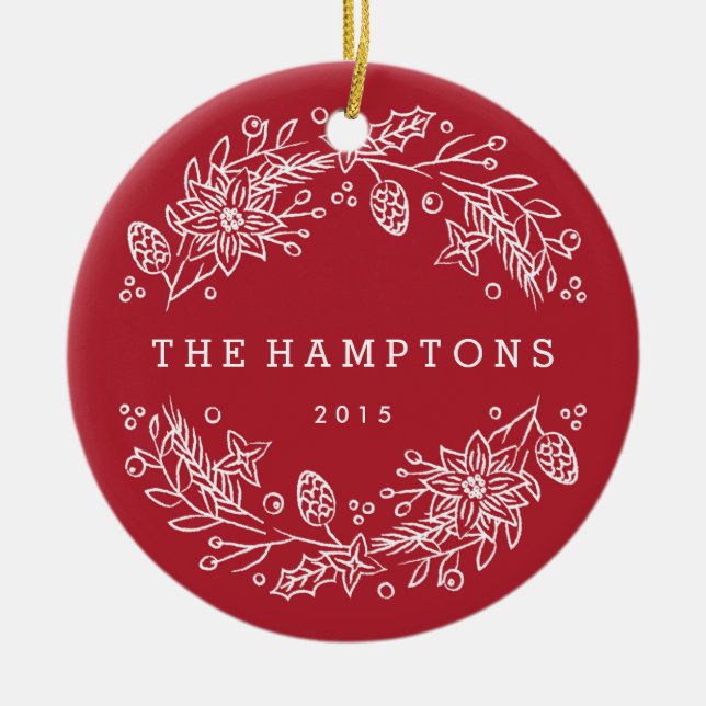 God jul - Ceramisk prydnadsföremål - berry Julgransprydnad Keramik (Framsidan)