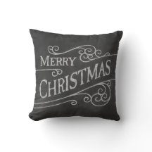 God jul Chalkboard Helgdag Cushion