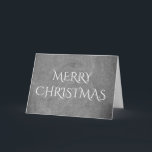 God jul Chalkboard Typography Black White Helgkort<br><div class="desc">God jul Chalkboard Blackboard Elegant Handwrite Typography Grått Black White Julhelg Gips</div>