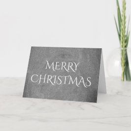 God jul Chalkboard Typography Black White Helgkort