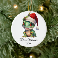 God jul Chameleon Santa Hat Holly Anpassningsbar