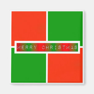 God jul Checkers Magnet