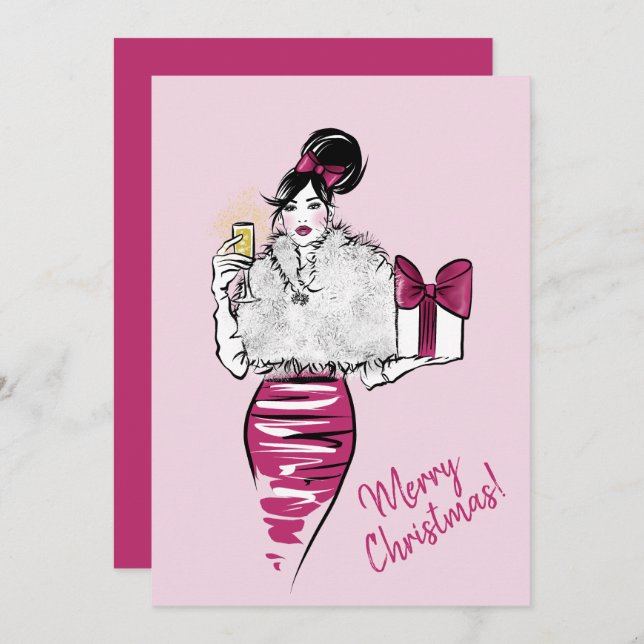 god jul Cheers Julkort (Fram/baksida)