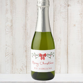 God jul Chic Coquette Red Bow Personlig