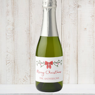 God jul Chic Coquette Red Bow Personlig