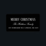 God jul Chic Hand Lettered Helgdag-etikett Adressetikett<br><div class="desc">Du kan anpassa den.</div>