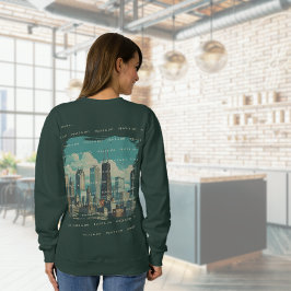 God jul Chicago Skyline Helgdag T Shirt