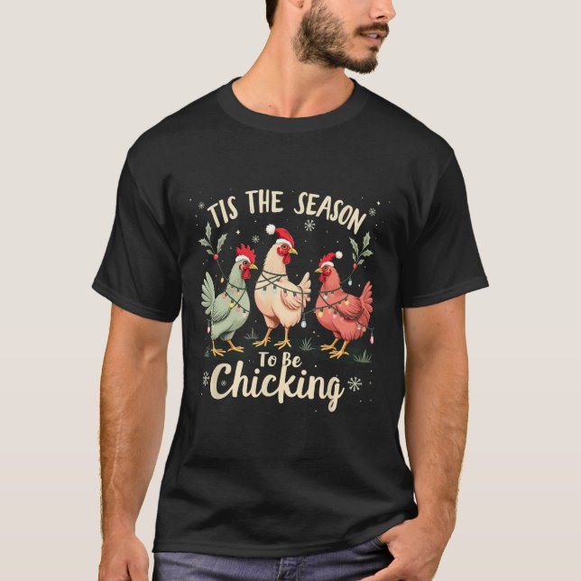 God jul Chicken Älskare är säsong B T Shirt (Framsida)