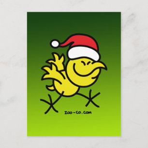 God jul Chicken Helg Vykort