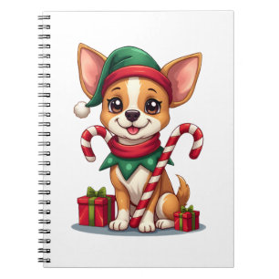 God jul Chihuahua Cheer Anteckningsbok